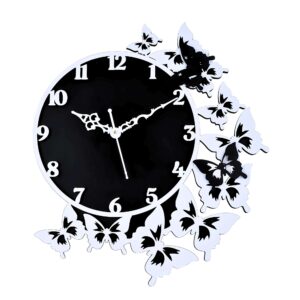 Wooden Silent Non-Ticking Wall Clock for Home Stylish Latest Designer Wall Clock for Home Living Room Bedroom Office Hall
